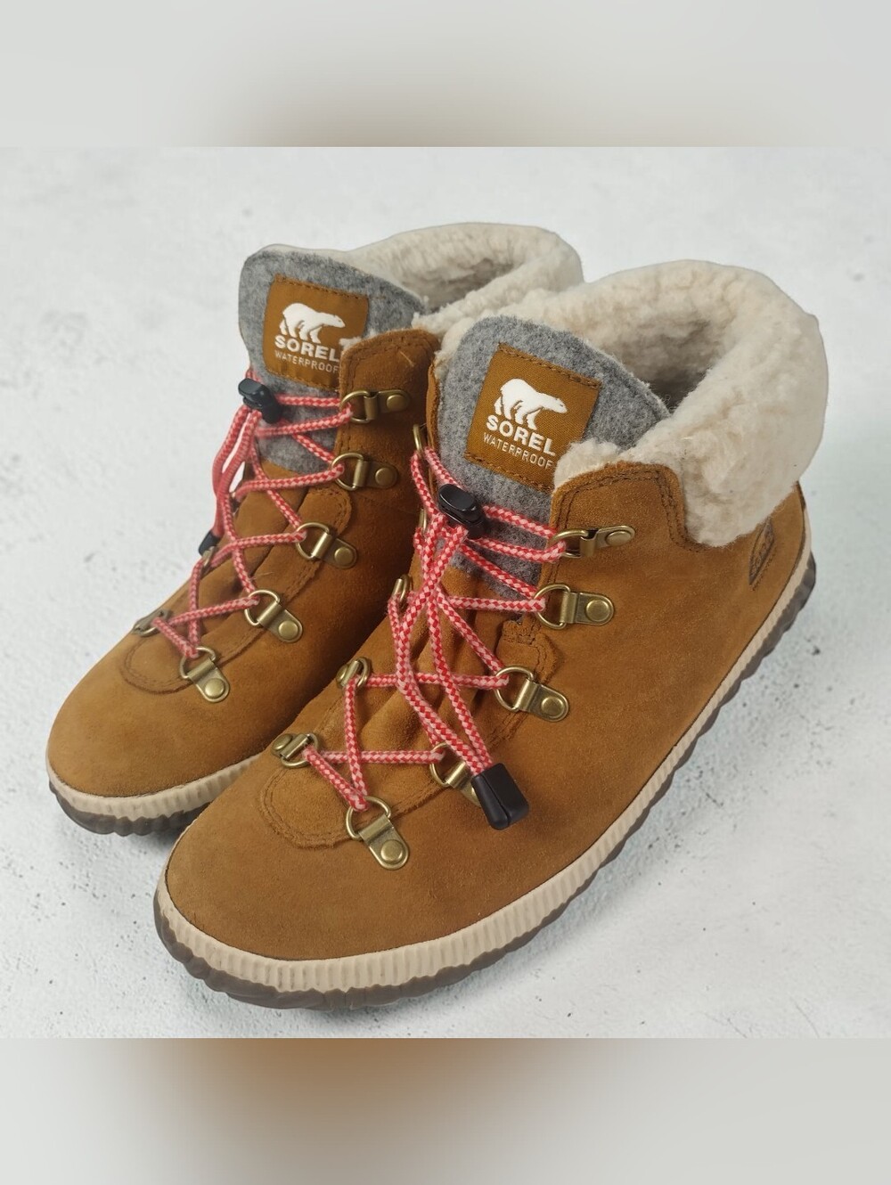 Sorel Women’s Size 6 Out N About Plus Wool Conquest Brown Boots Waterproof
